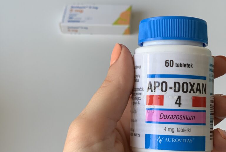 Doksazosyna, a hipotensja.